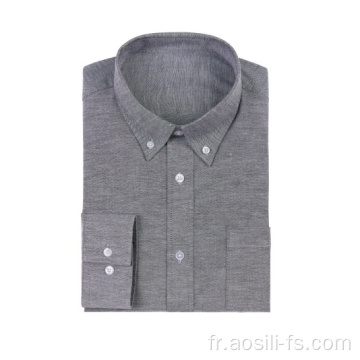 GRANDE VENTE Chemise tissée Oxford pour homme